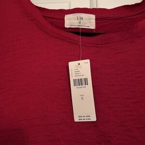 Anthropologie T.la satiny tshirt